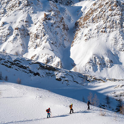 Ski de randonnée à Val d'Oronaye © AD04-Raoul Getraud