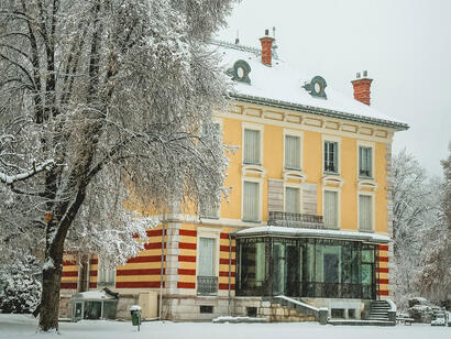 Villa mexicaine de Barcelonnette en hiver © Ubaye Tourisme